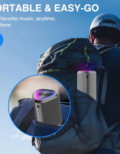 Load image into Gallery viewer, Bluetooth Speaker, 24H Playtime Portable Wireless Bluetooth 5.0 Speaker with Stereo Bass, up to 100 Ft Bluetooth Range, IPX7 Waterproof Mini Bluetooth Speaker
