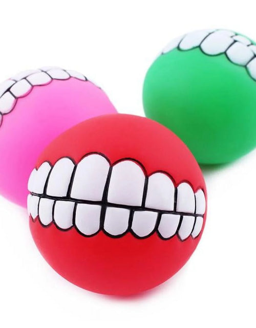 Load image into Gallery viewer, Dog Balls Toys Squeaky Fetch Sound Ball Pet Dog Puppy Squeaky Chew Toy Squeaker Ball Funny Toys
