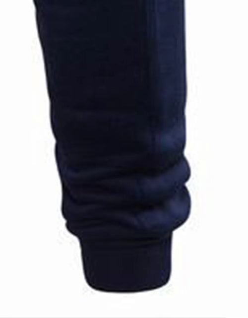 Load image into Gallery viewer, Men&#39;S Solid Color Sports Pants Elastic Waist Lace-Up Slim Fit Workout Trousers Zipper Pockets Joggers Sweatpants
