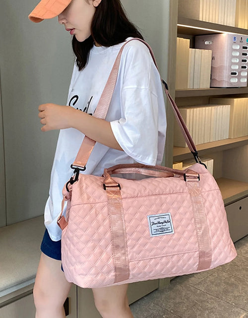 Load image into Gallery viewer, Travel Duffle Bag for Women, Sport Gym Tote Bag with Toiletry Bag, Large Carry on Overnight Bag for Women Girls Travel, Gym Bag for Labor and Delivery Bag
