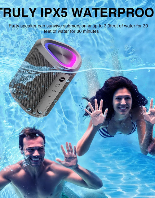 Load image into Gallery viewer, Bluetooth Speaker, 24H Playtime Portable Wireless Bluetooth 5.0 Speaker with Stereo Bass, up to 100 Ft Bluetooth Range, IPX7 Waterproof Mini Bluetooth Speaker
