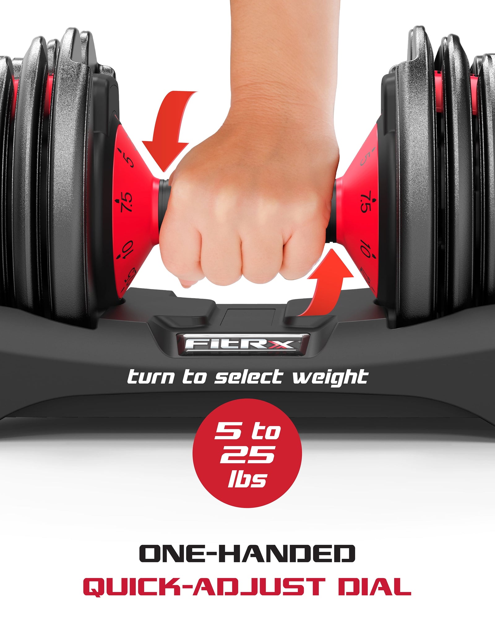 Adjustable Dumbbells 2-Pack, 25Lb Smartbell Dumbbell Set with 9-In-1 Quick-Select Weights, 2.5Lb Increments for Home Gym