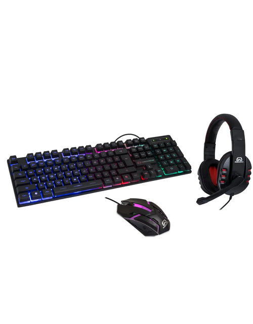 Load image into Gallery viewer, PC Gaming RGB Accessories Starter Kit: Gaming Keyboard - Gaming Mouse &amp; Et
