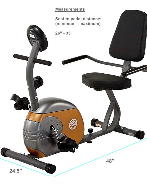Load image into Gallery viewer, ME709 Recumbent Magnetic Exercise Bike Cycling Home Gym Equipment
