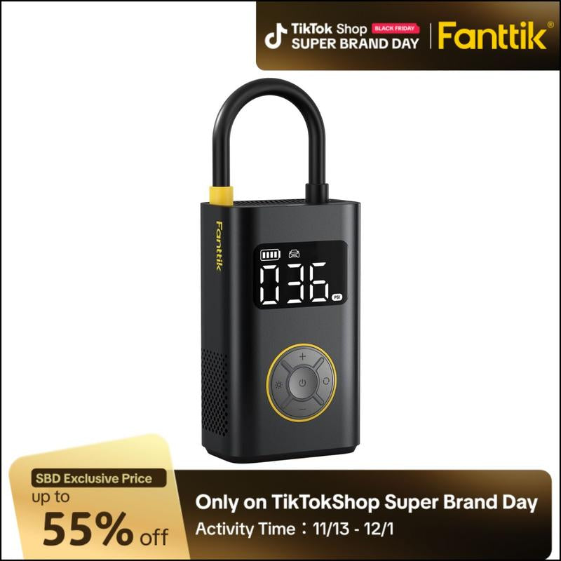 Portable Tire Inflator: Smart ON/OFF Hose Design