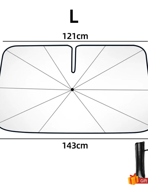Load image into Gallery viewer, SunShield 360 – Rotatable Umbrella-Style Car Windshield Sunshade with UV &amp; Heat Protection
