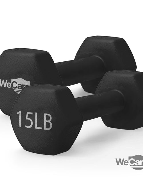 Load image into Gallery viewer, Fitness, 15Lb Neoprene Dumbbell, Pair - Black
