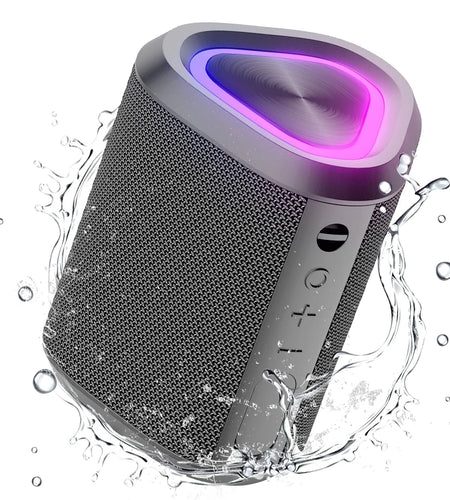 Bluetooth Speaker, 24H Playtime Portable Wireless Bluetooth 5.0 Speaker with Stereo Bass, up to 100 Ft Bluetooth Range, IPX7 Waterproof Mini Bluetooth Speaker