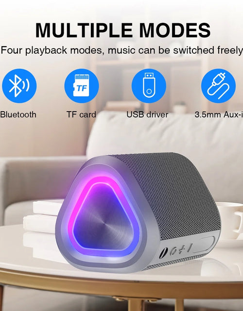 Load image into Gallery viewer, Bluetooth Speaker, 24H Playtime Portable Wireless Bluetooth 5.0 Speaker with Stereo Bass, up to 100 Ft Bluetooth Range, IPX7 Waterproof Mini Bluetooth Speaker
