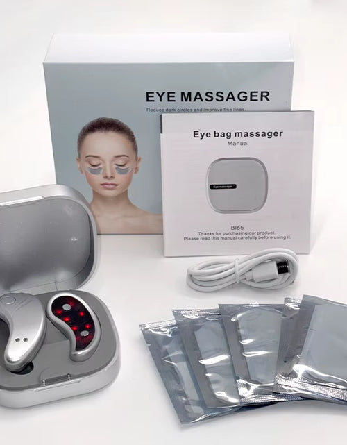 Load image into Gallery viewer, Led Red Light Eye Care Therapy EMS Pulse Micro-Current Device Eye Massager to Relieve Fatigue for Treatment under Eye Wrinkle
