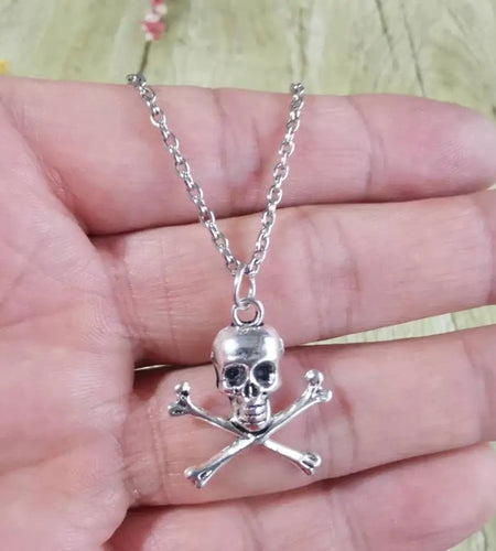 Skull Pendant Necklace for Women Men Vintage Chain Grunge Jewelry Goth Gothic Accessories Choker Y2K Aesthetic Fairy Star