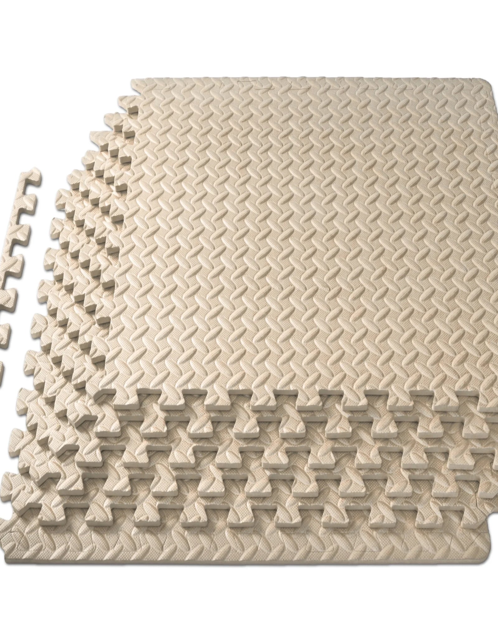 Puzzle Exercise Mat, 1/2" Thick EVA Foam Interlocking Tiles
