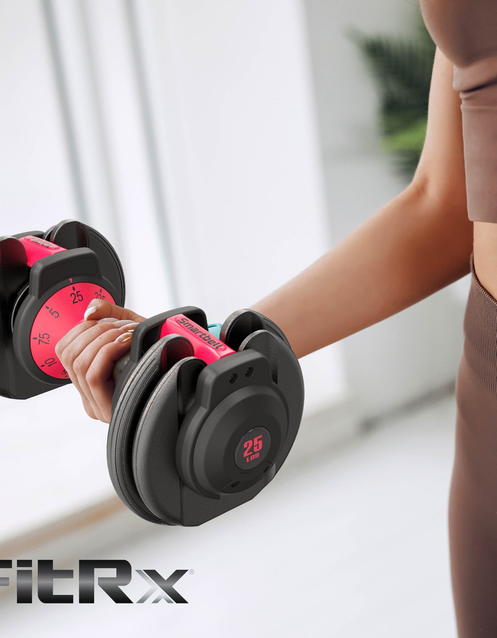 Adjustable Dumbbells 2-Pack, 25Lb Smartbell Dumbbell Set with 9-In-1 Quick-Select Weights, 2.5Lb Increments for Home Gym